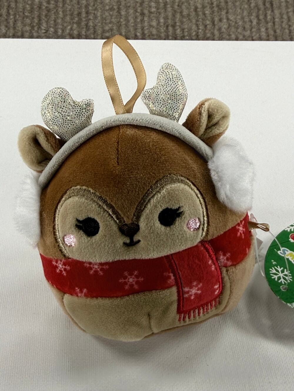 Squishmallow Darla the Reindeer 4" Holiday Plush Ornament 2023 W/ Tags